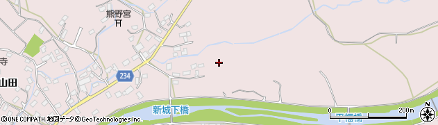 青森県青森市新城（福田）周辺の地図