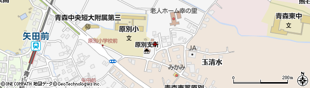 青森県青森市原別周辺の地図