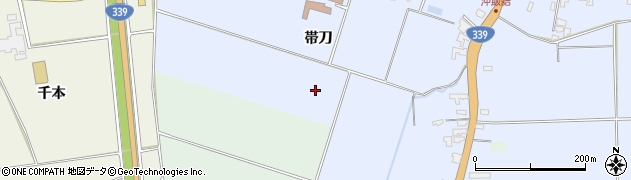 青森県五所川原市沖飯詰（帯刀）周辺の地図