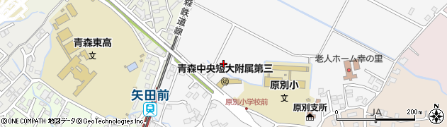青森県青森市原別袖崎周辺の地図