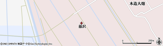 青森県つがる市木造大畑藤沢周辺の地図