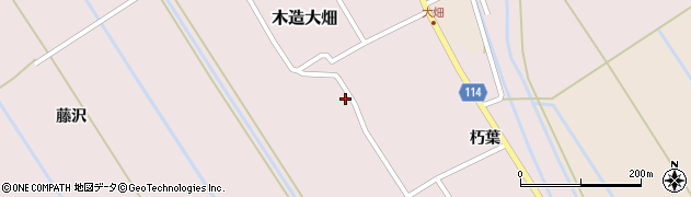 青森県つがる市木造大畑（信田）周辺の地図
