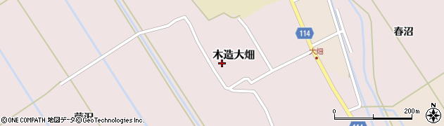 青森県つがる市木造大畑（宮崎）周辺の地図