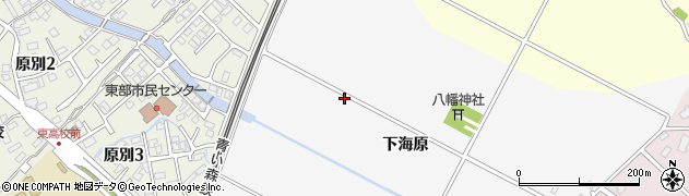 青森県青森市原別下海原周辺の地図
