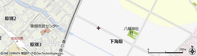 青森県青森市原別（下海原）周辺の地図