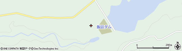 飯詰ダム周辺の地図