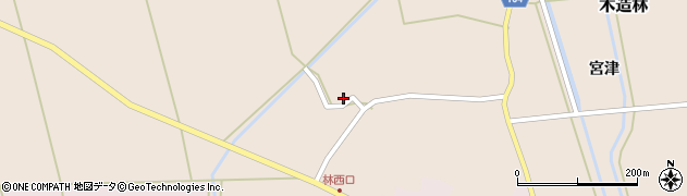 青森県つがる市木造林（常盤）周辺の地図