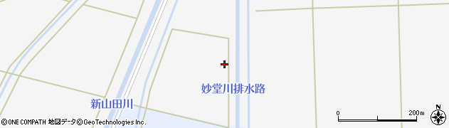 妙堂川排水路周辺の地図