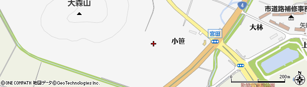 青森県青森市野内小笹周辺の地図