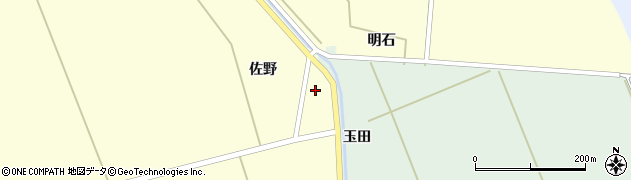 青森県つがる市木造兼館（高取）周辺の地図