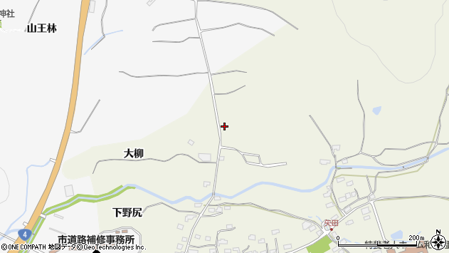 〒039-3504 青森県青森市矢田の地図