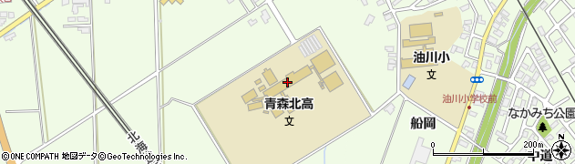 青森県立青森北高等学校周辺の地図