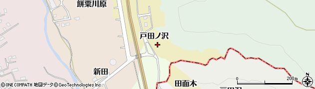 青森県野辺地町（上北郡）戸田ノ沢周辺の地図