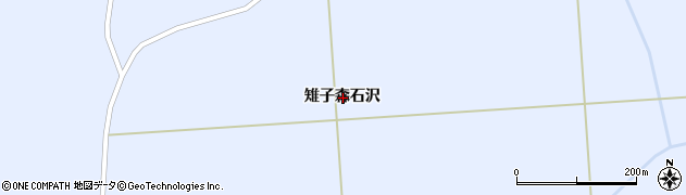 青森県つがる市木造出来島雉子森石沢周辺の地図
