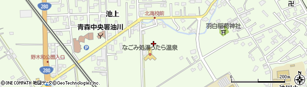 青森県青森市羽白周辺の地図