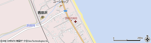 青森県青森市西田沢浜田60周辺の地図