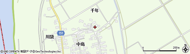 青森県五所川原市藻川千年309周辺の地図