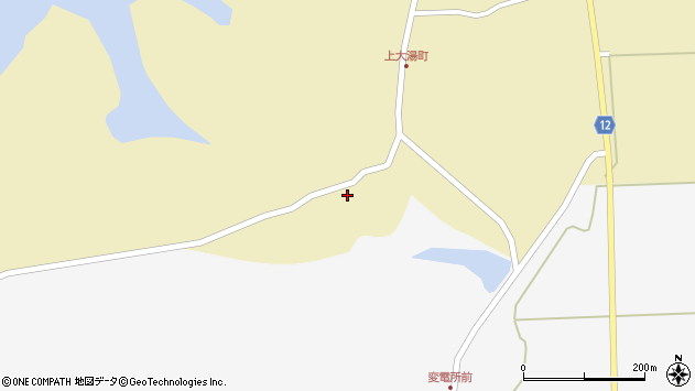 〒038-3285 青森県つがる市木造大湯町の地図