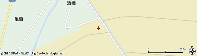 青森県つがる市稲垣町吉出（藤戸）周辺の地図