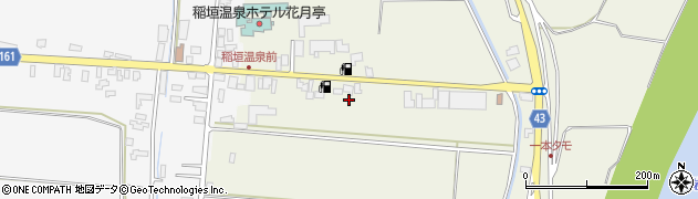 青森県つがる市稲垣町豊川（初瀬）周辺の地図