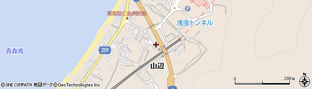 青森県青森市久栗坂山辺周辺の地図