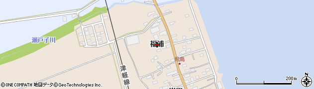 青森県青森市飛鳥（福浦）周辺の地図