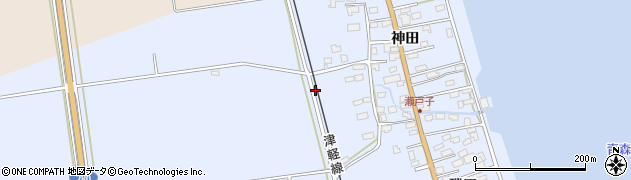 青森県青森市瀬戸子周辺の地図