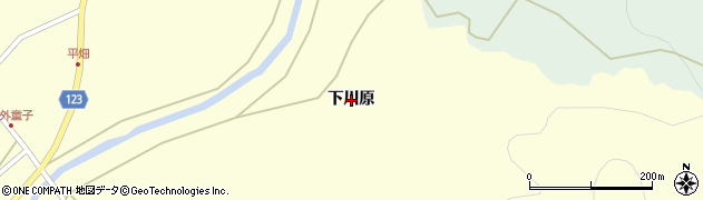 青森県平内町（東津軽郡）外童子（下川原）周辺の地図