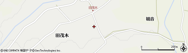 青森県平内町（東津軽郡）田茂木（家岸）周辺の地図