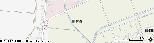 青森県つがる市稲垣町豊川（藤ケ森）周辺の地図
