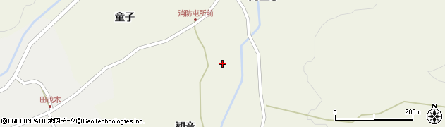 青森県東津軽郡平内町内童子角頭周辺の地図