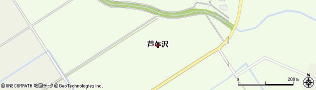 青森県五所川原市金木町喜良市（芦ケ沢）周辺の地図