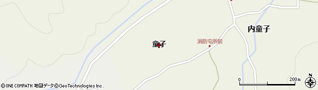 青森県平内町（東津軽郡）内童子（童子）周辺の地図