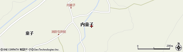 青森県東津軽郡平内町内童子周辺の地図