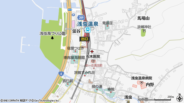 〒039-3501 青森県青森市浅虫の地図