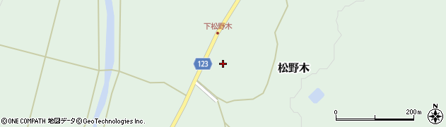 青森県平内町（東津軽郡）松野木（家岸）周辺の地図