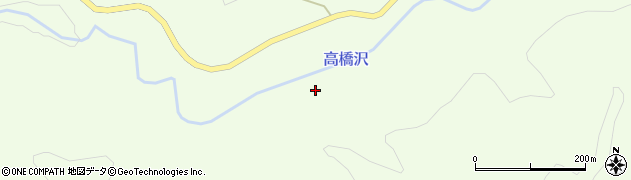 高橋沢周辺の地図