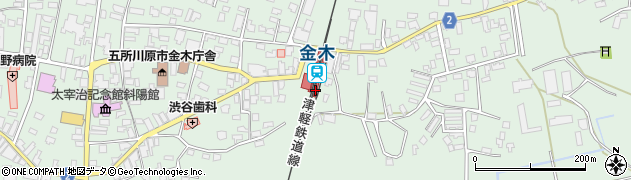 金木駅周辺の地図