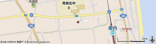 青森県青森市清水（浜元）周辺の地図