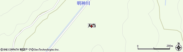 青森県平内町（東津軽郡）山口（天当）周辺の地図