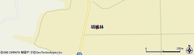 青森県つがる市木造平滝（胡桃林）周辺の地図