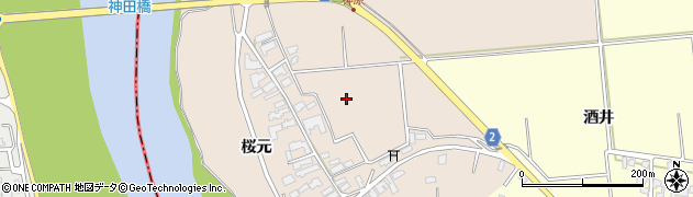 青森県五所川原市金木町神原周辺の地図