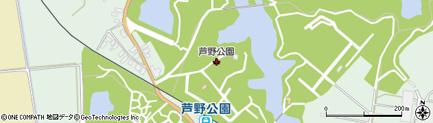 芦野公園周辺の地図