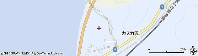 青森県平内町（東津軽郡）土屋（カヌカ沢）周辺の地図