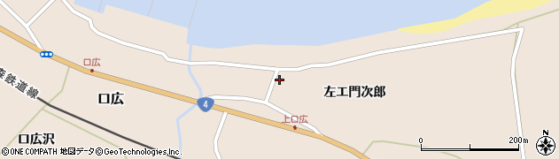 平内町役場　口広牧場周辺の地図