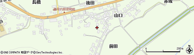 青森県平内町（東津軽郡）山口周辺の地図