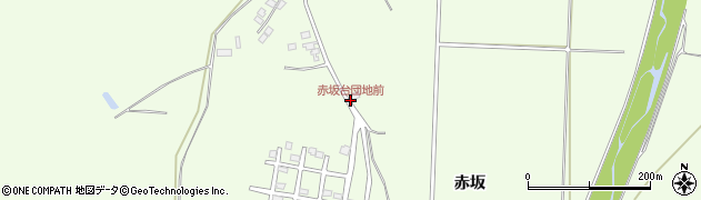 赤坂台団地前周辺の地図