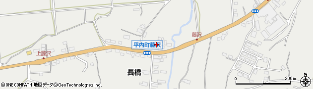 青森県平内町（東津軽郡）藤沢（長橋）周辺の地図