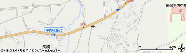 青森県平内町（東津軽郡）藤沢（家ノ下）周辺の地図