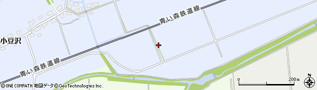 青森県平内町（東津軽郡）小豆沢（土井立）周辺の地図